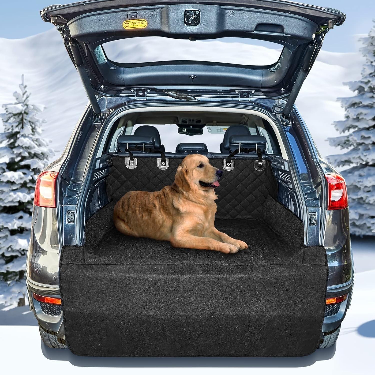 Waterproof SUV Dog Cargo Liner Trunk Seat Cover Non Slip Protector