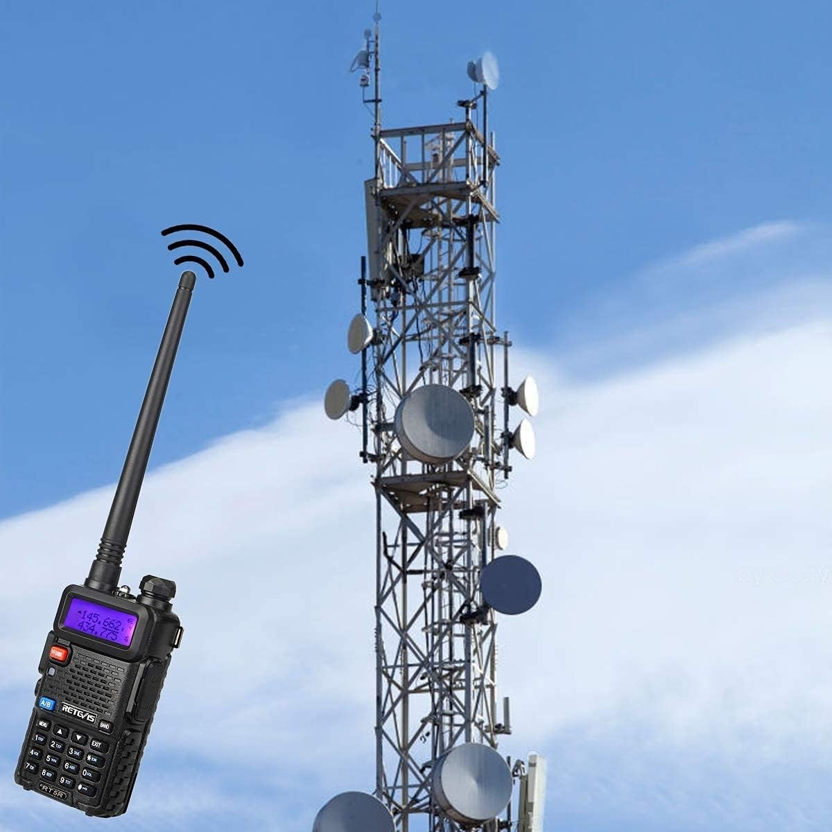 Dual Band Ham Radio Walkie Talkie Long Range 128CH VOX Type-C FM
