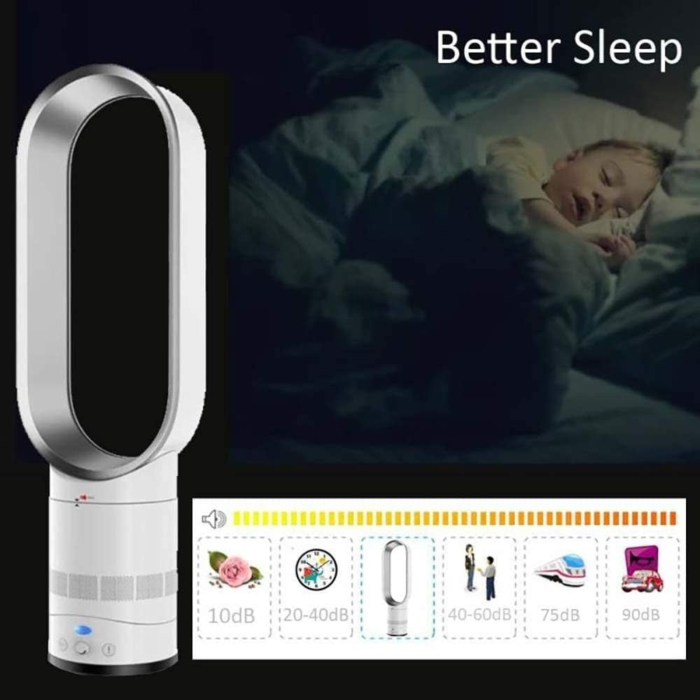 Bladeless Tower Fan Quiet Cooling Air Purifier 40W Remote Control 65cm Height