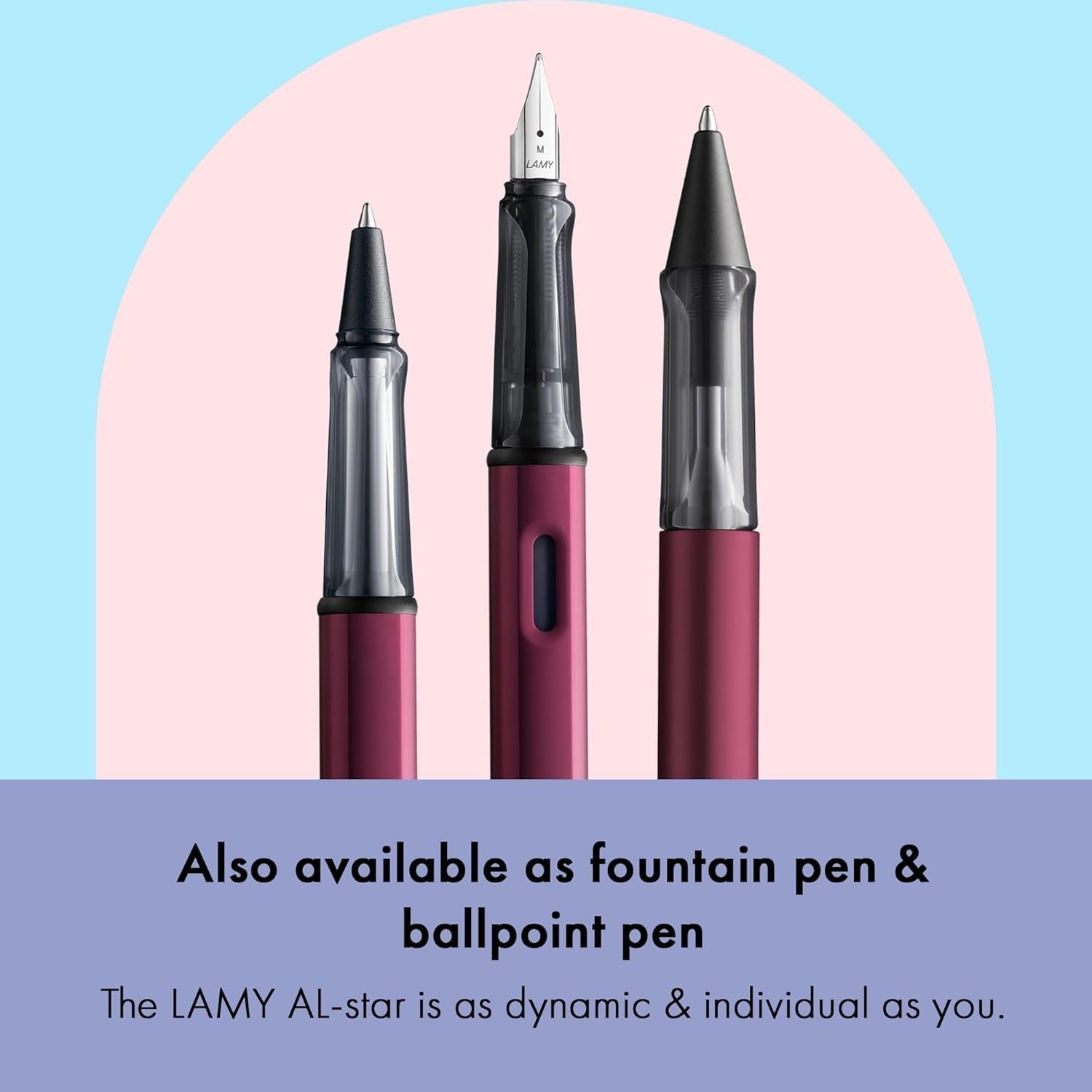 Purple Rollerball Pen Black Ink Ergonomic Lightweight Aluminum Gift