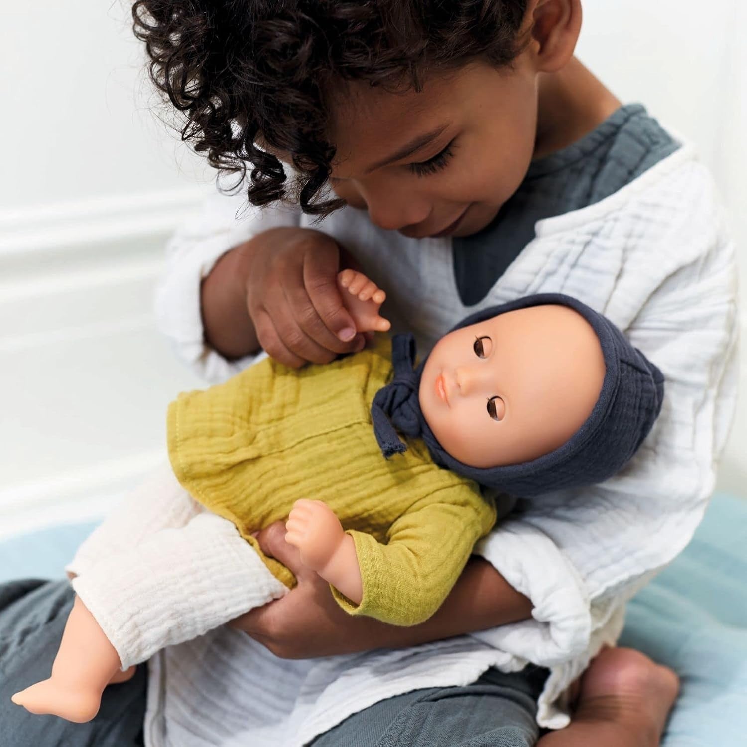 32cm Soft Baby Doll Sleepy Eyes Vinyl Body Lightweight First Doll Toddler