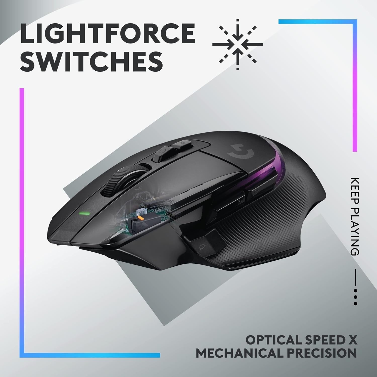 Wireless RGB Gaming Mouse 25K DPI Pro Sensor Ergonomic Rechargeable PC