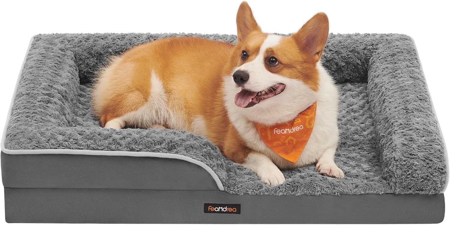 Large Orthopedic Dog Sofa Bed 91x68cm Memory Foam Slate
