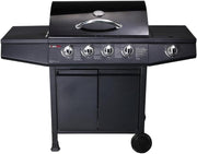 5 Burner Gas BBQ Grill with Side Burner & Storage – Large Outdoor Gas Barbecue