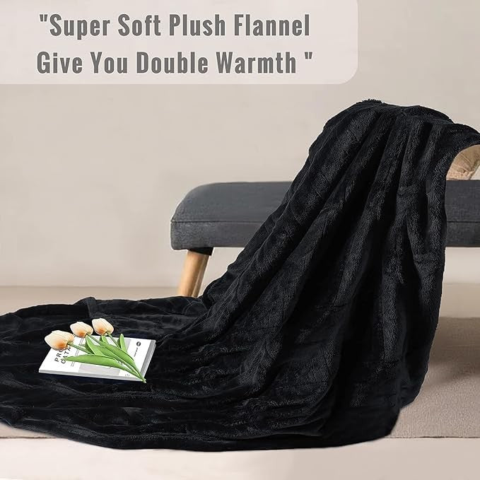 Electric Heated Throw Blanket 130x180cm Flannel Faux Fur 6 Heat Levels