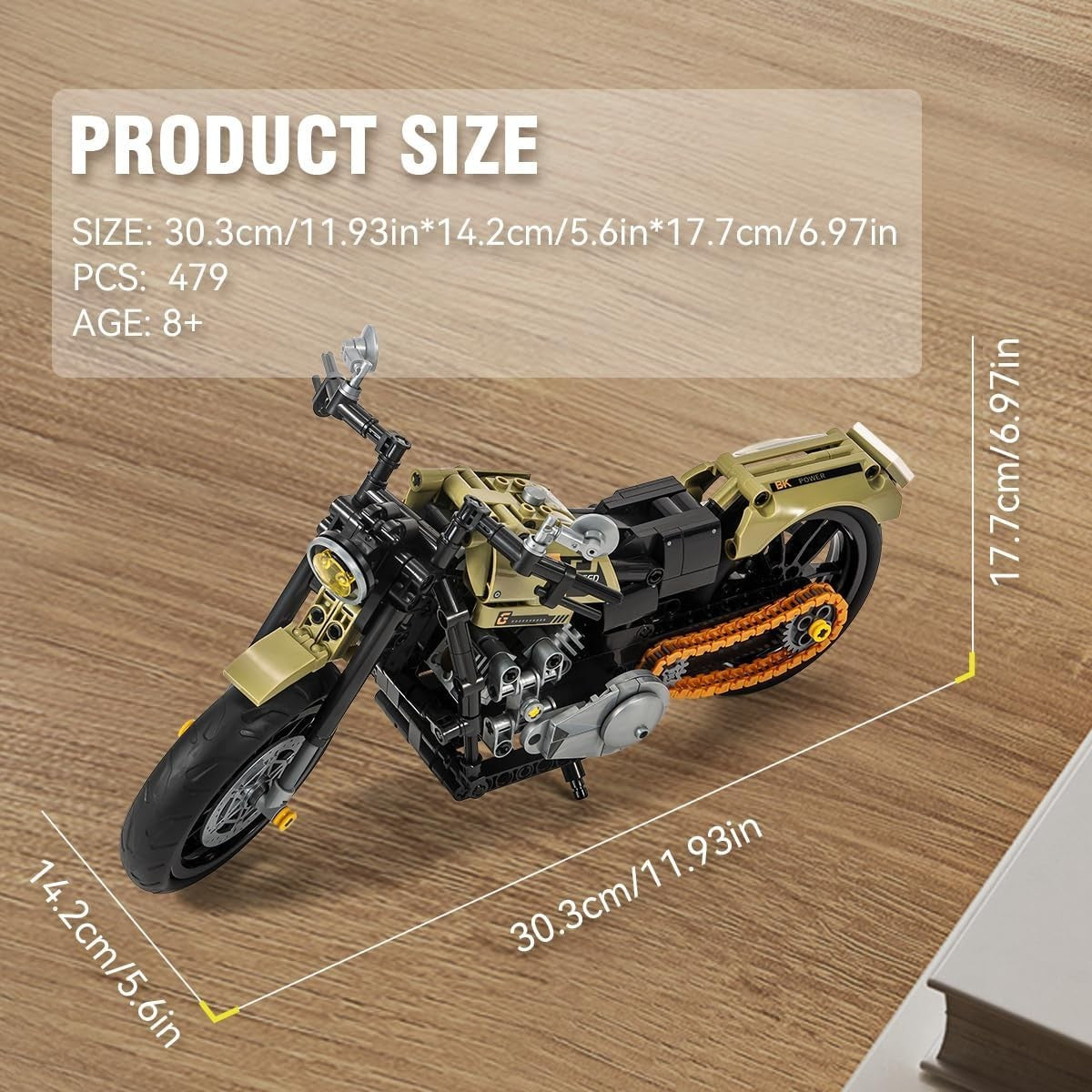 479-Piece 2-in-1 Motorbike & Fighter Building Blocks Set – Interactive Toy Gift