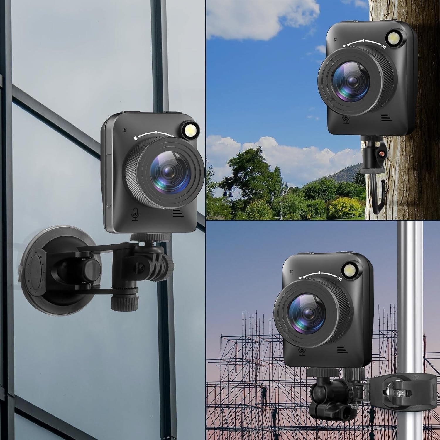 4K Time Lapse Camera Outdoor Waterproof Construction Camera 64GB IP66