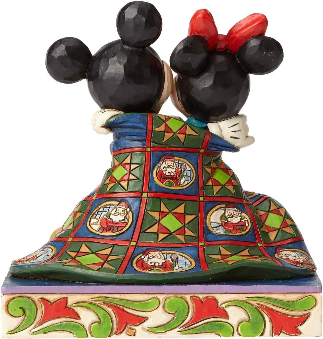 Romantic Mouse Couple Figurine Resin Hand-Painted Ornament Love Hug Gift Boxed