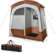 Double Room Camping Shower Tent Privacy Toilet Changing