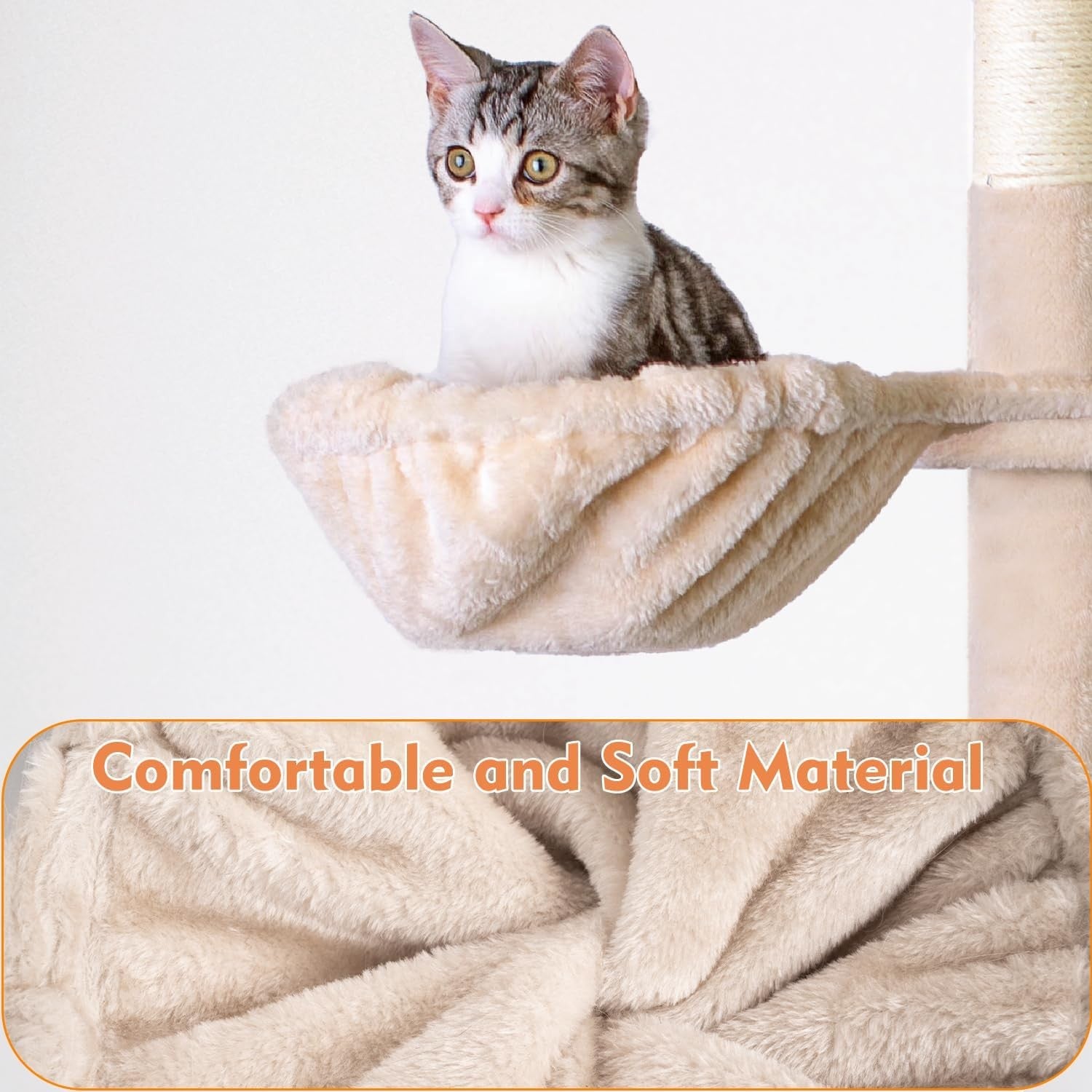 151cm Cat Tree Tower Multi Level Indoor Scratching Post Houses & Hammock