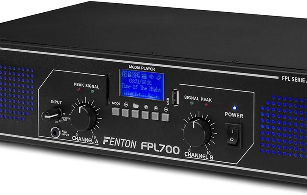 700W Digital Bluetooth Amplifier DJ PA Stereo USB SD AUX RCA Remote