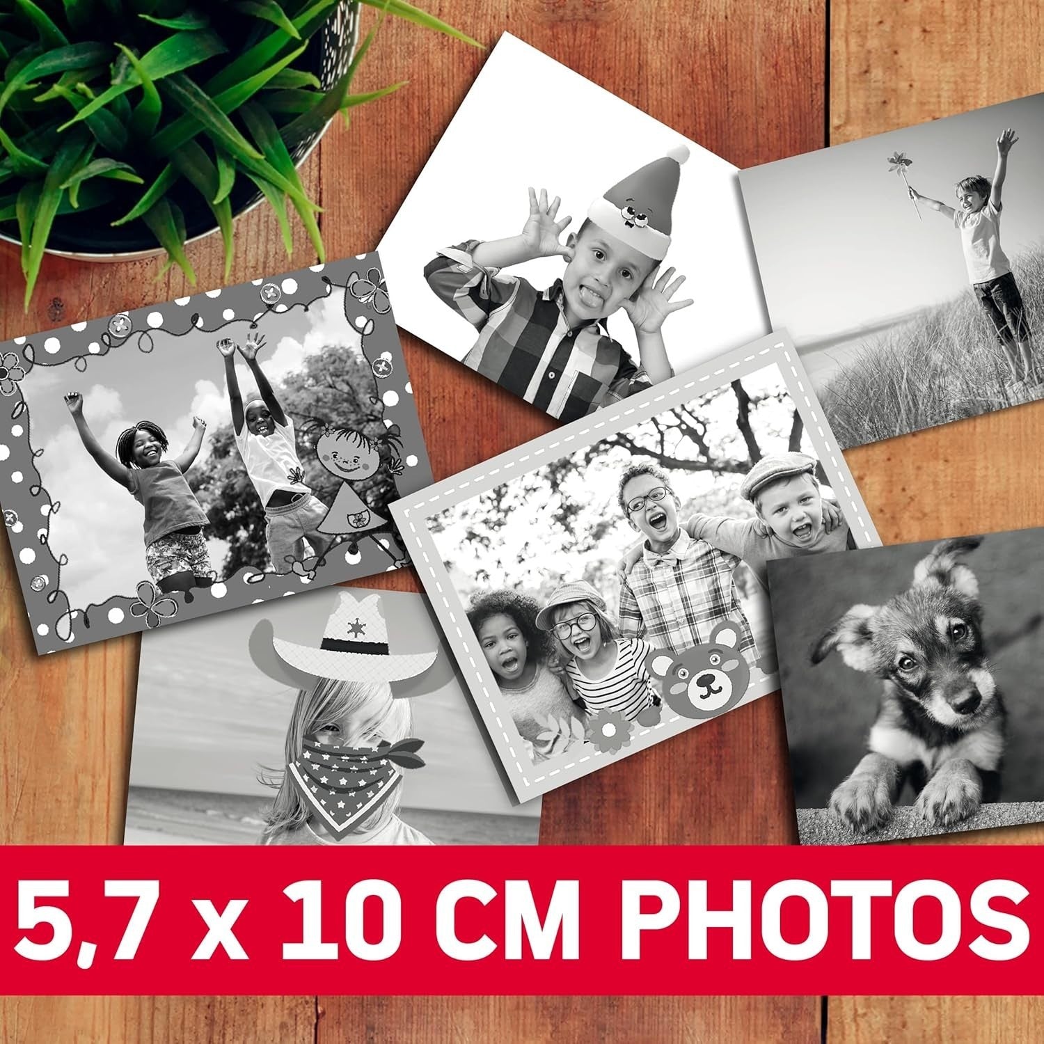 Kids Instant Print Camera 15MP HD Photo Video Camera + 6 Paper Rolls