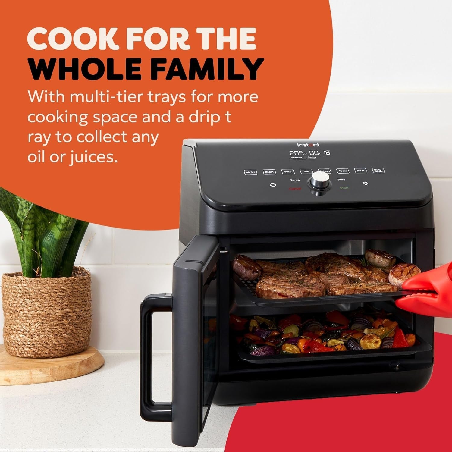 13L XXL Air Fryer Oven | 9 Smart Programs | Rotisserie | Grill | Bake | Energy