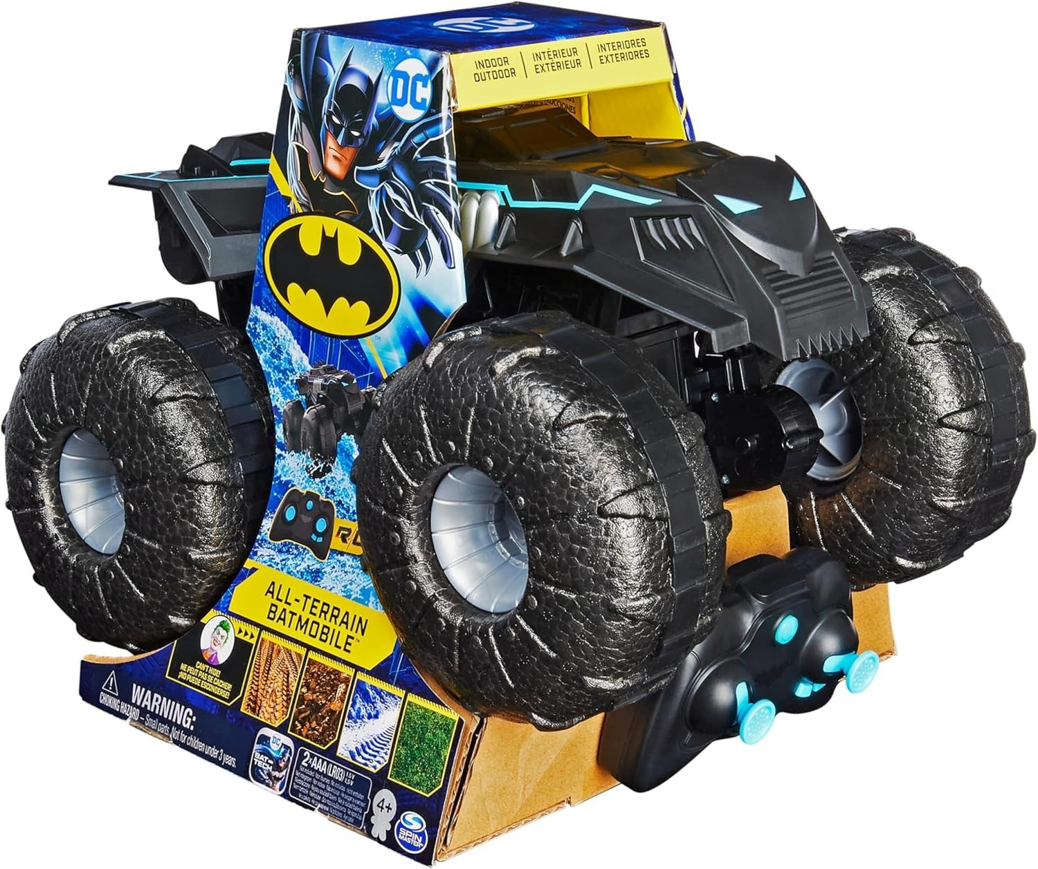 All-Terrain Batmobile RC Car – Remote Control Vehicle w/ Water-Resistant Design