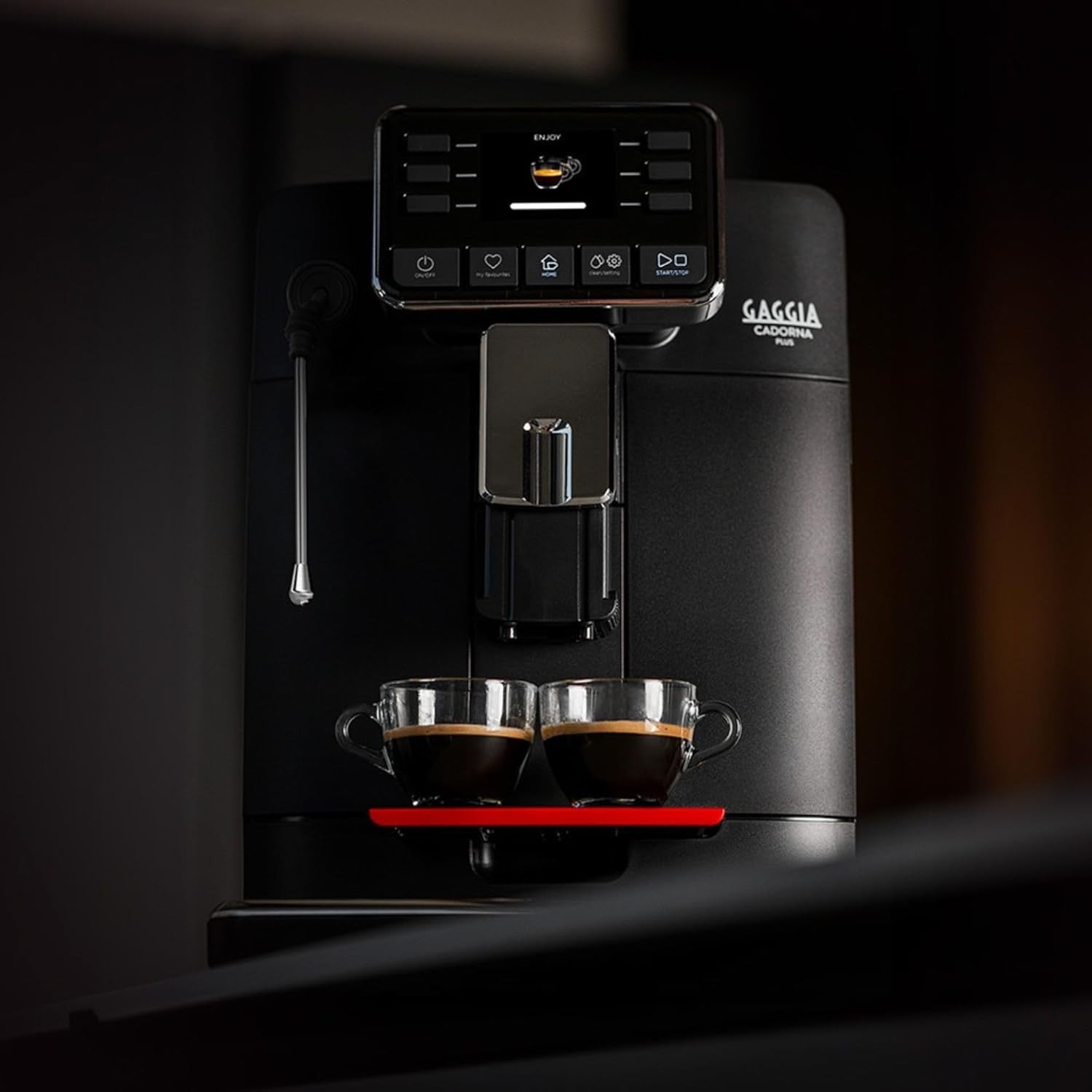 Automatic Bean-to-Cup Coffee Machine with Steam Wand 1400W 60oz Black