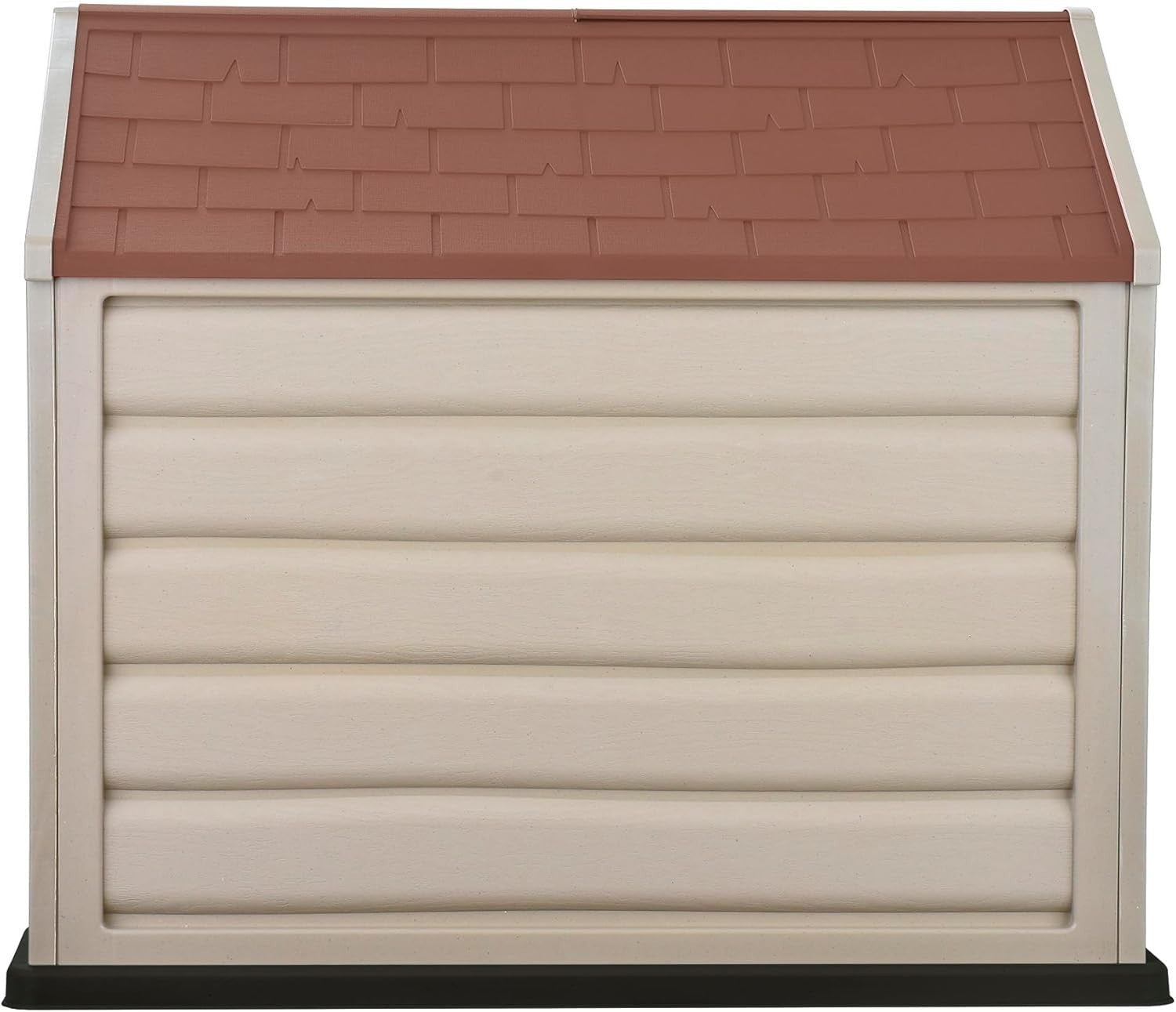 Weatherproof Outdoor Dog Kennel Small with Terracotta Roof Easy Assembly