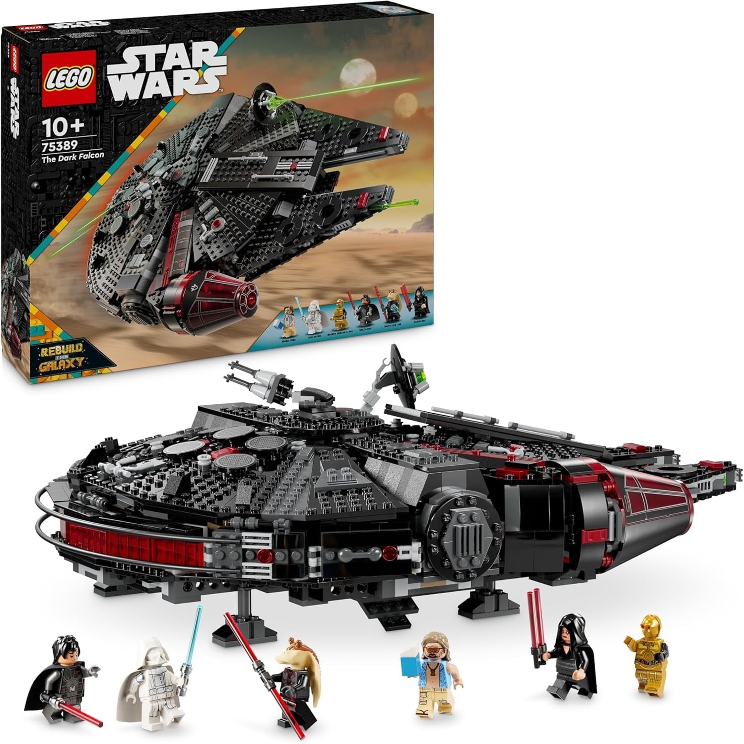 Star Wars The Dark Falcon 1579pcs Starship Building Set w Minifigs