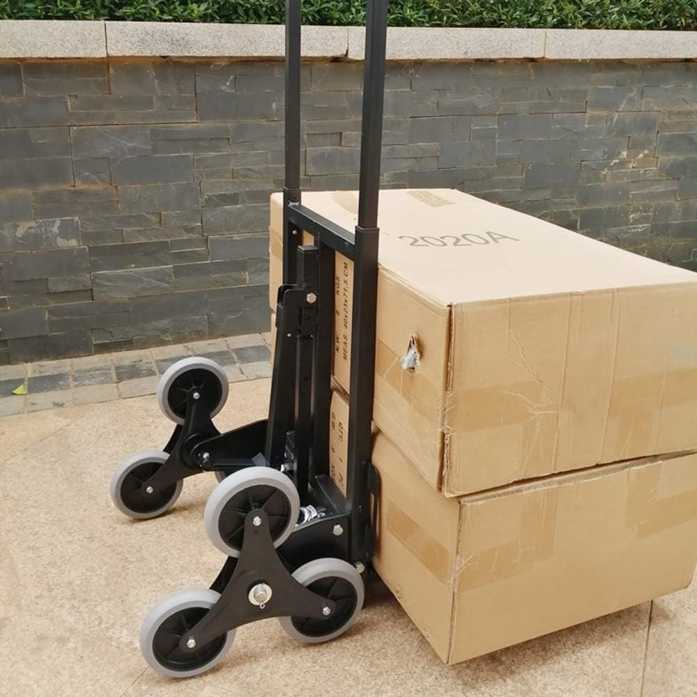 Heavy Duty Stair Climber Sack Truck 150kg Foldable Telescopic Handle 3-Wheel