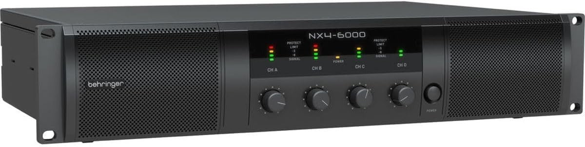 6400W 4-Channel Class-D Power Amplifier NX4-6000 SmartSense