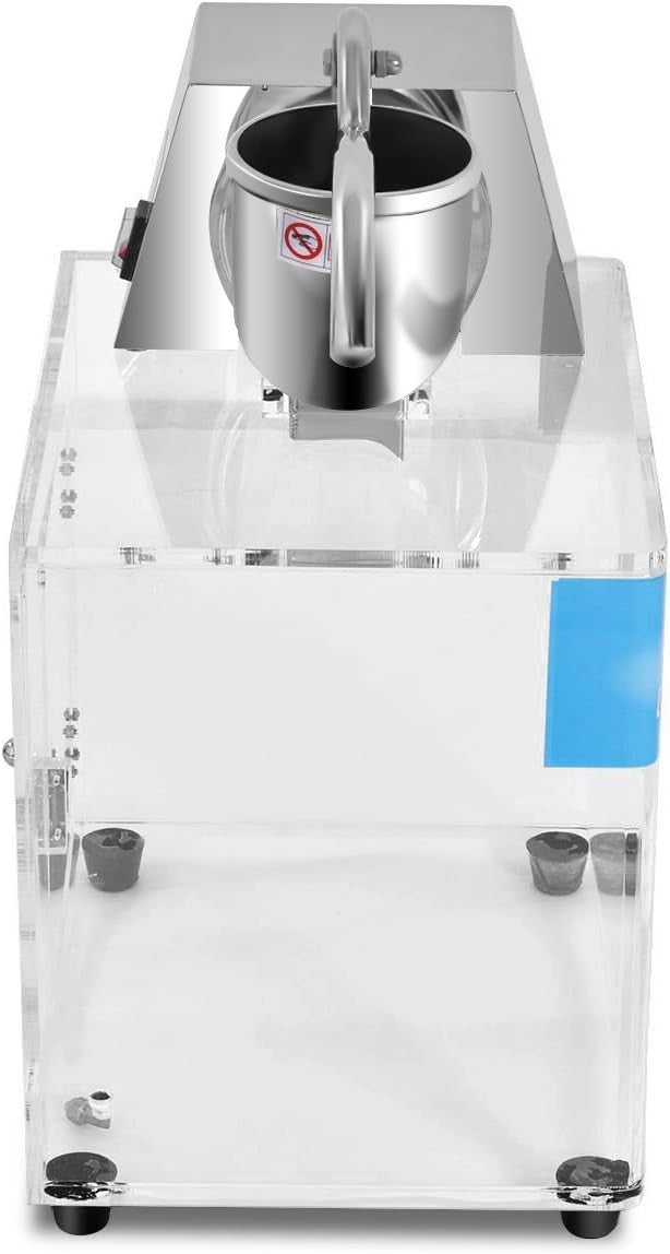 Electric Ice Shaver Snow Cone Machine Stainless Steel 1400RPM Commercial