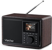 DAB DAB+ FM Digital Radio Bluetooth Dual Alarm Timer Colour Display