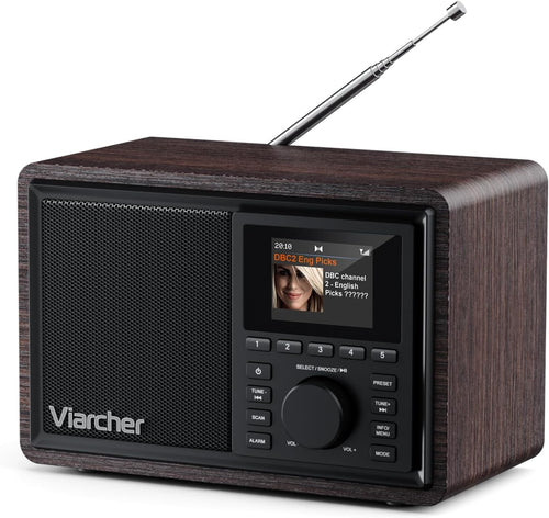 DAB DAB+ FM Digital Radio Bluetooth Dual Alarm Timer Colour Display