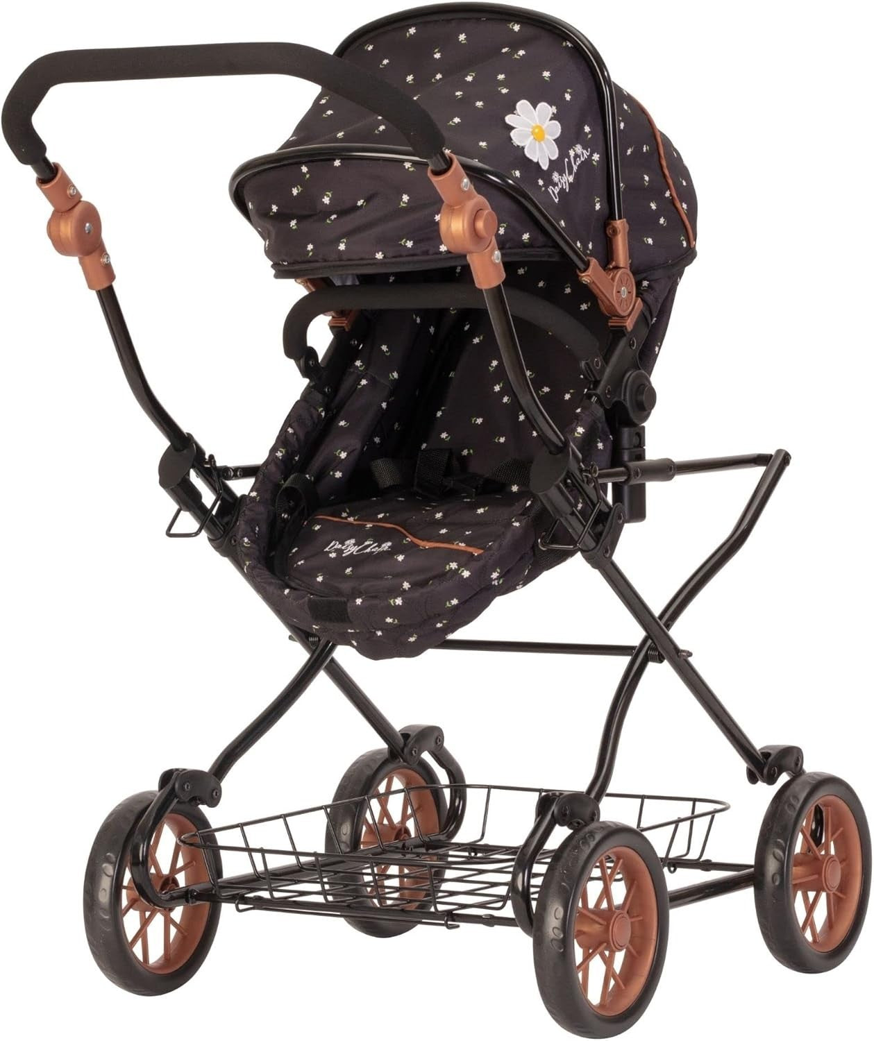 Travel System Doll Pram Adjustable Handle Tall Kids Pushchair 5–9Y