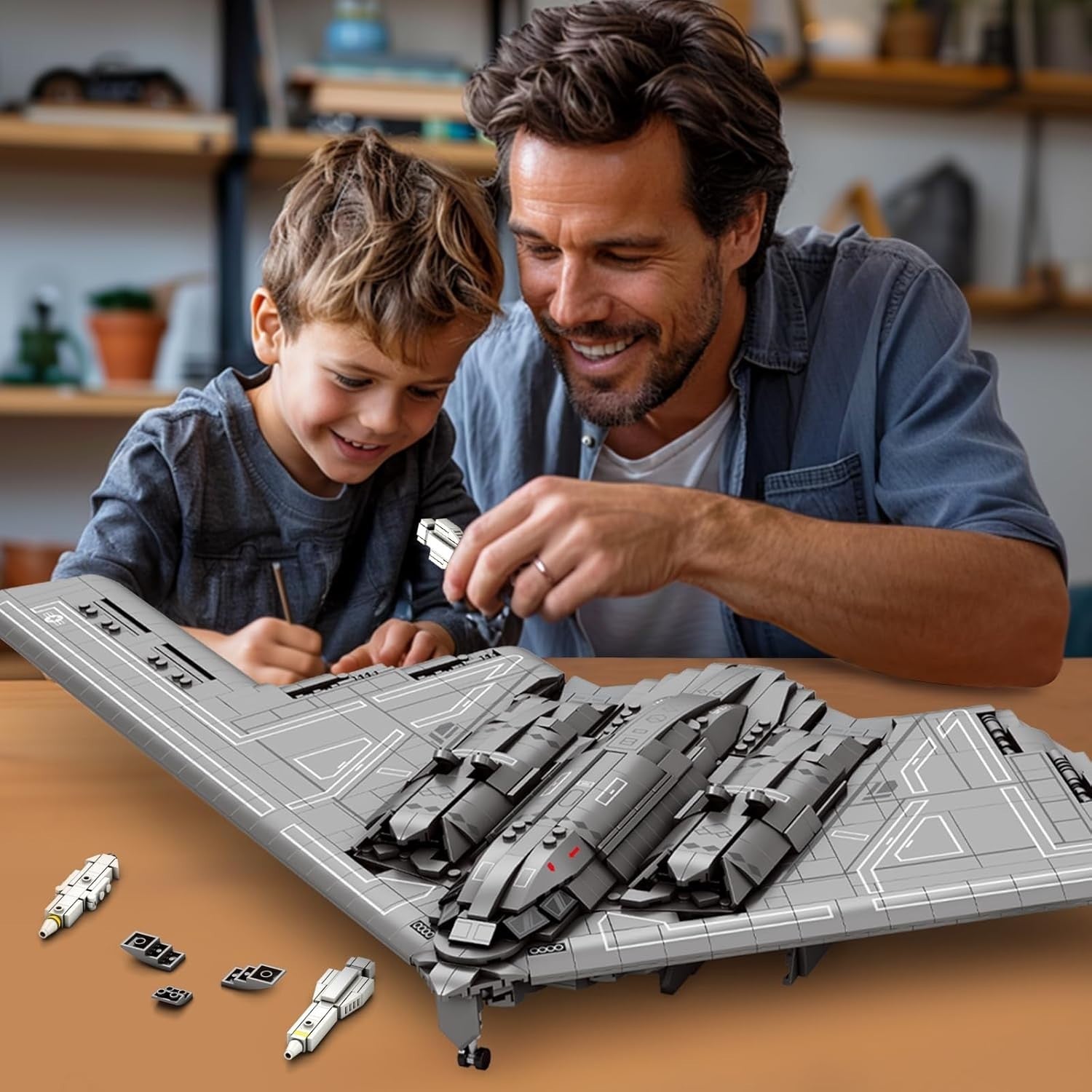 Military Bomber Building Blocks Set 2063 PCS – Fighter Jet Model Kit Toy