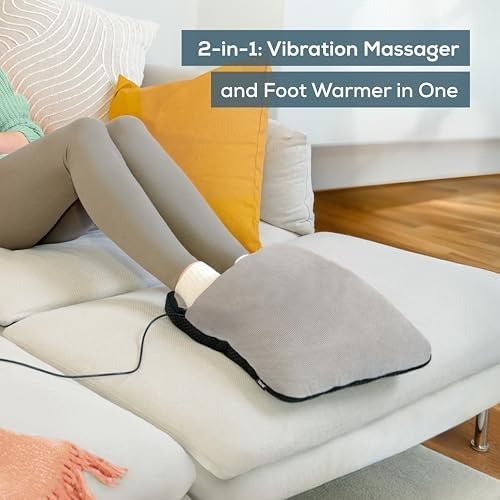 Heated Foot Massager & Warmer Cushion w/ Vibration USB-C