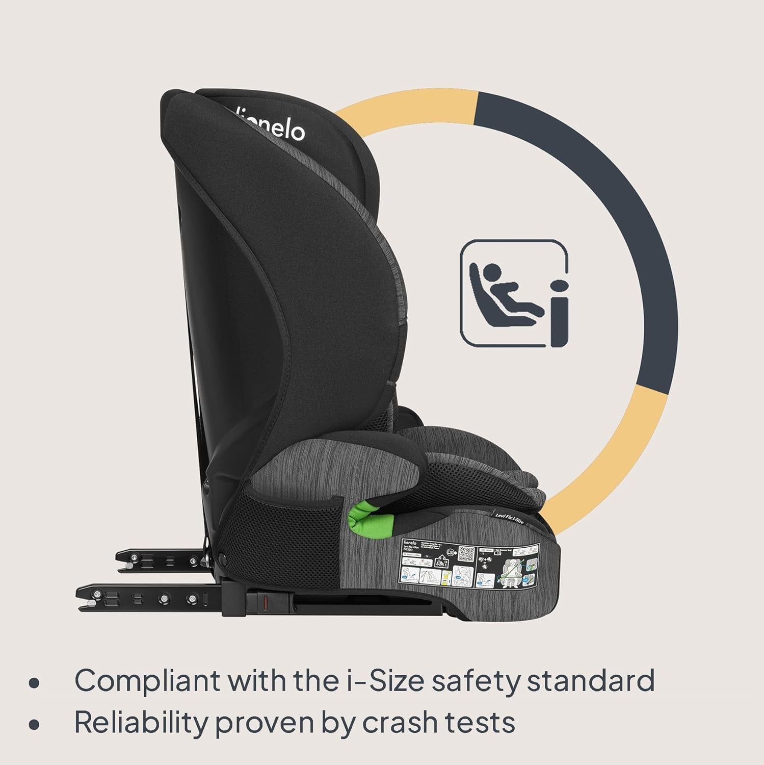 ISOFIX Child Car 12 Months–12 Years Side Impact Adjustable Headrest
