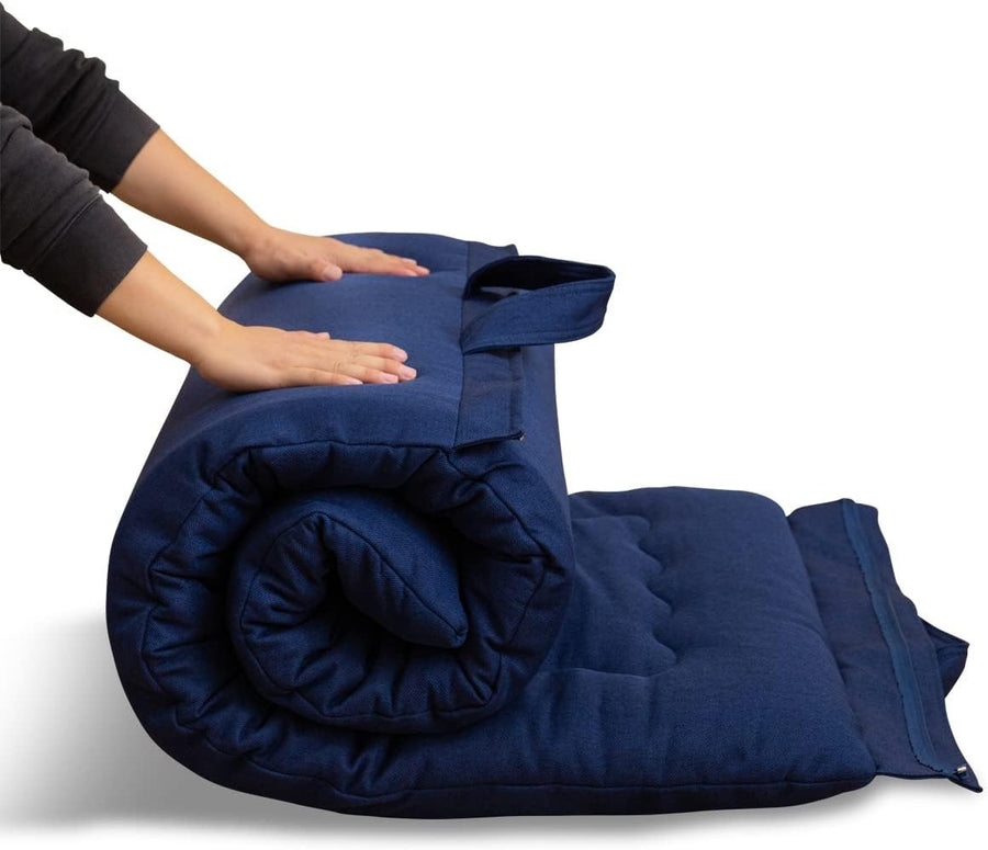 Foldable Foam Futon Mattress Single Bed Hypoallergenic Portable Pad