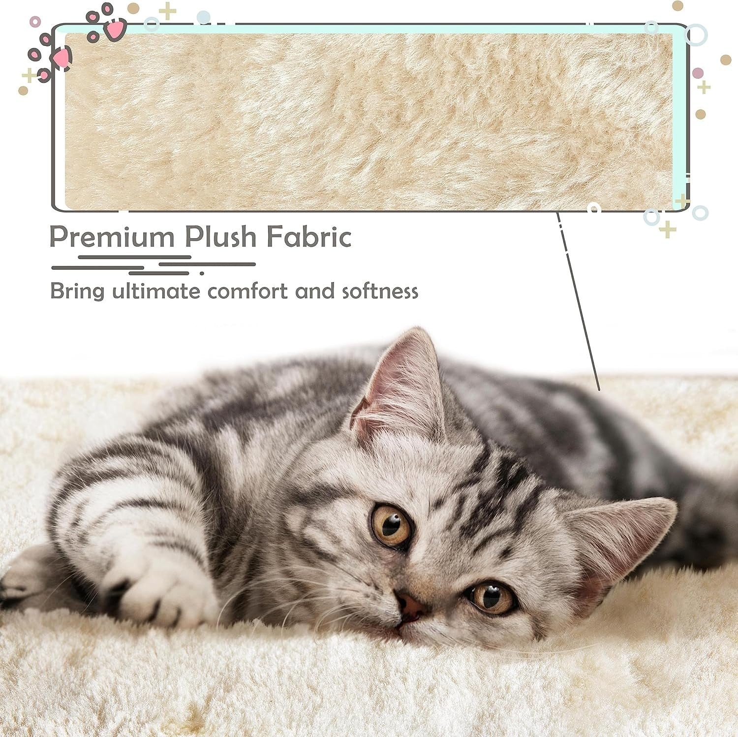 Cat Tree Tower 96cm With Large Perch Condo Scratching Posts Cats