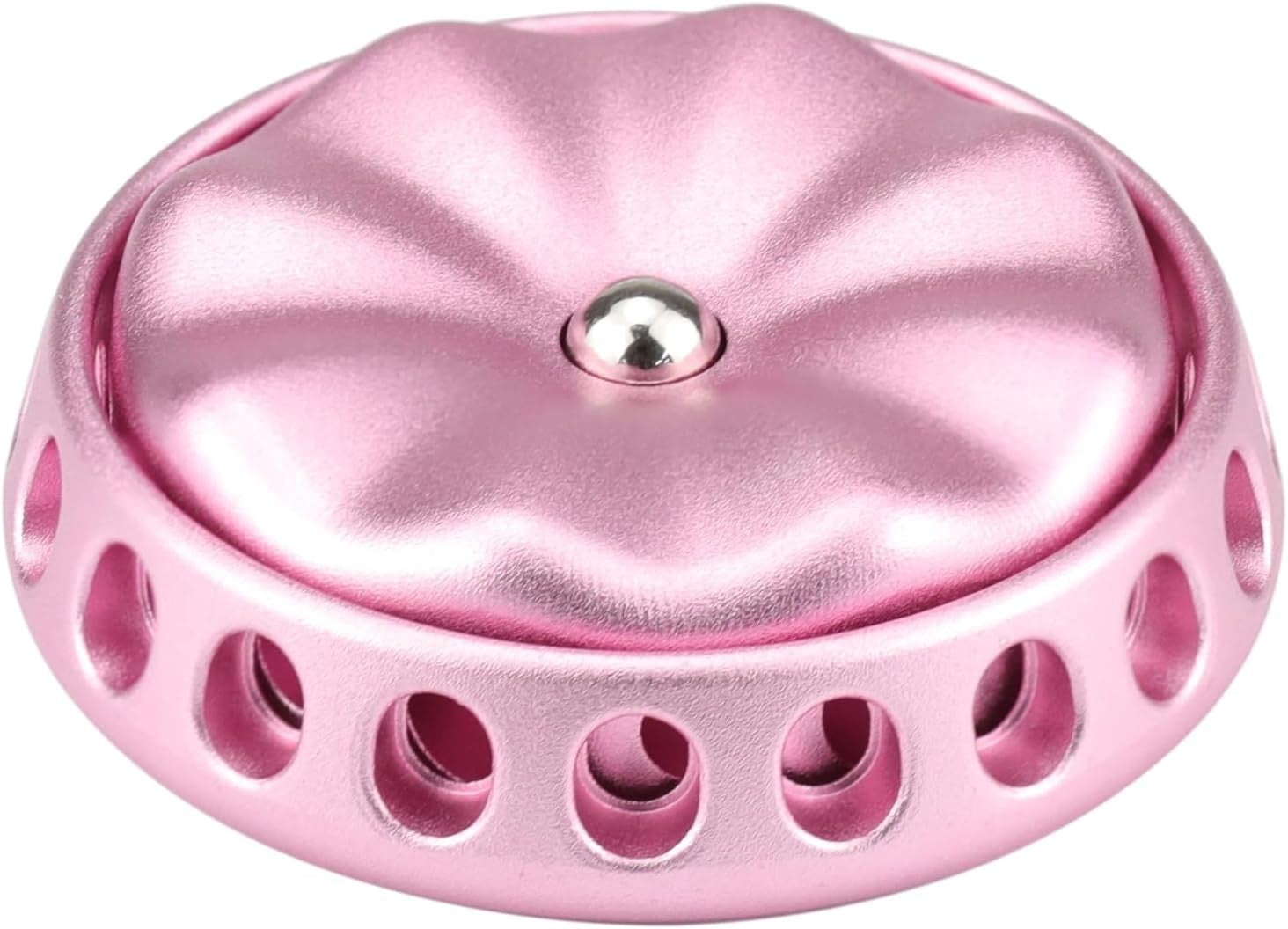 Pink Flower Metal Fidget Spinner Silent DIY Coin Top Slider