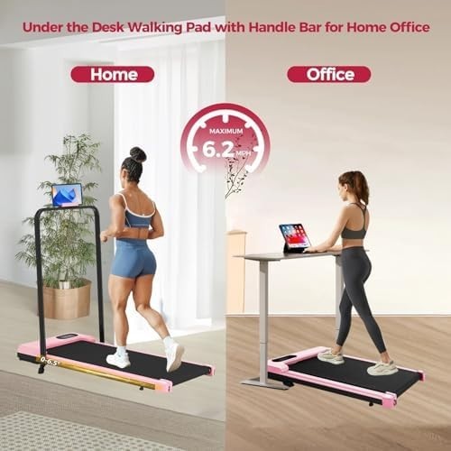 Walking Pad Folding Under Desk Treadmill Home Gym 110KG Capacity Quiet Motor LED