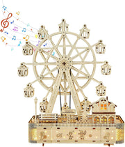 3D Wooden Marble Run Puzzle for Adults - Hand Cranked Mechanical Kit