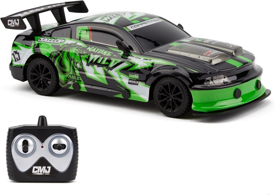 Road Rebel Green Machine RC Car 1:24 Scale 2.4GHz Racing Toy for Kids
