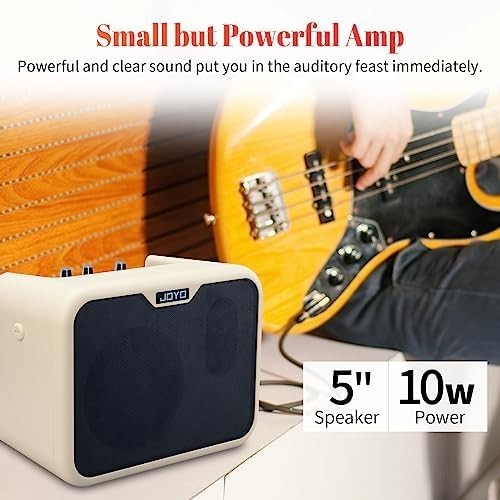 MA-10B 10W Mini Bass Guitar Amp Portable Dual Channel Drive Tone