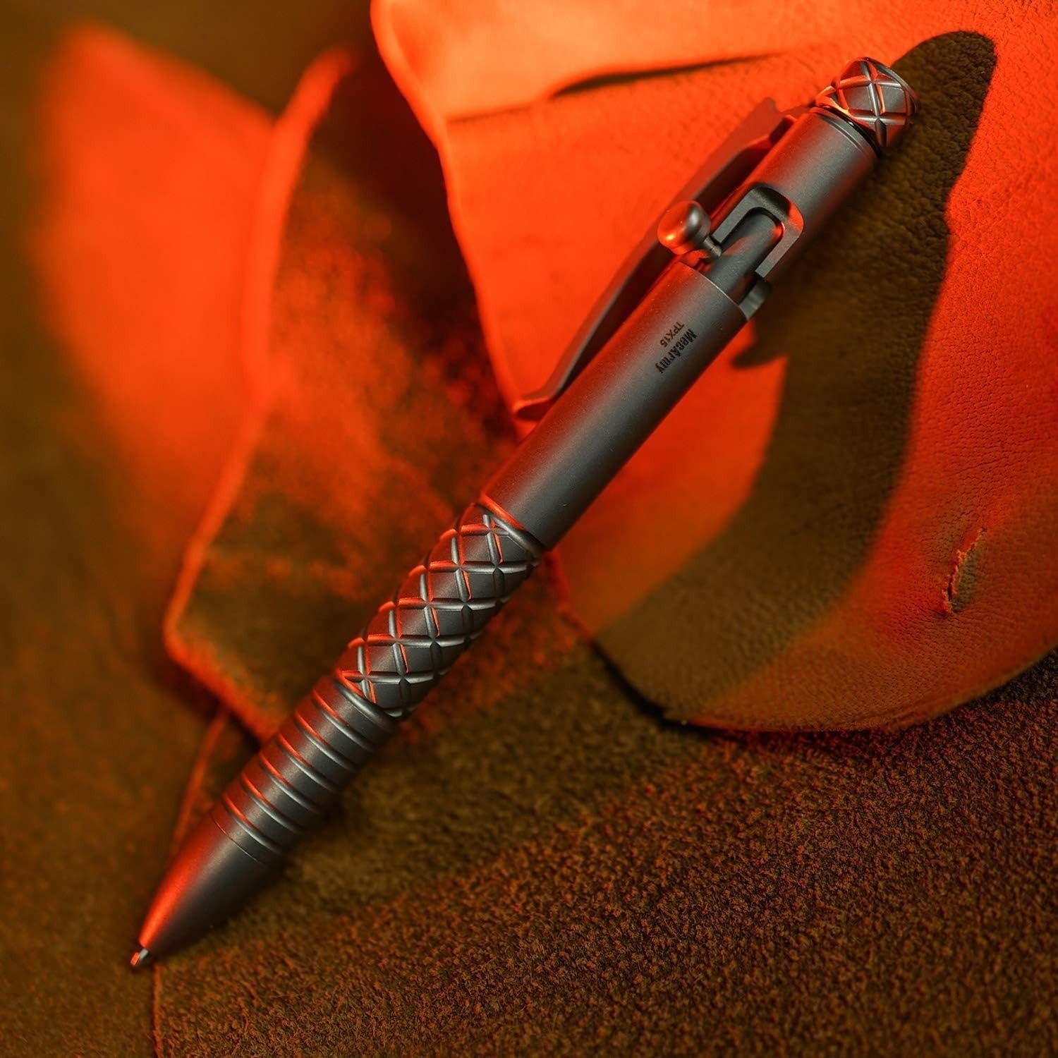 Luxury Titanium Ballpoint Pen Lightweight Retractable Metal Refillable