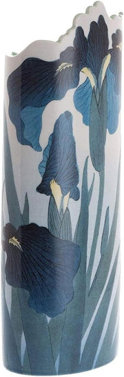 Art Nouveau Iris Porcelain Vase Multicolour Tall Decorative Flower Vase