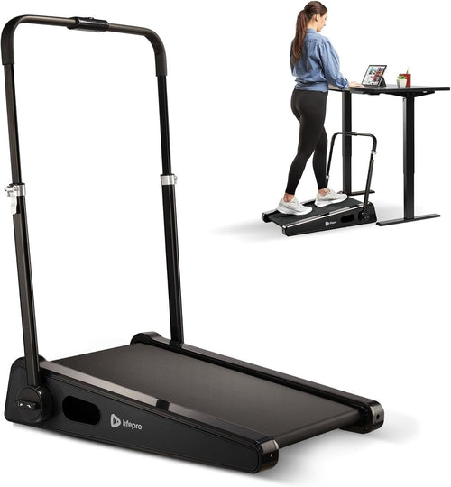 Compact Under Desk Walking Pad Mini Treadmill 2-Stage Incline