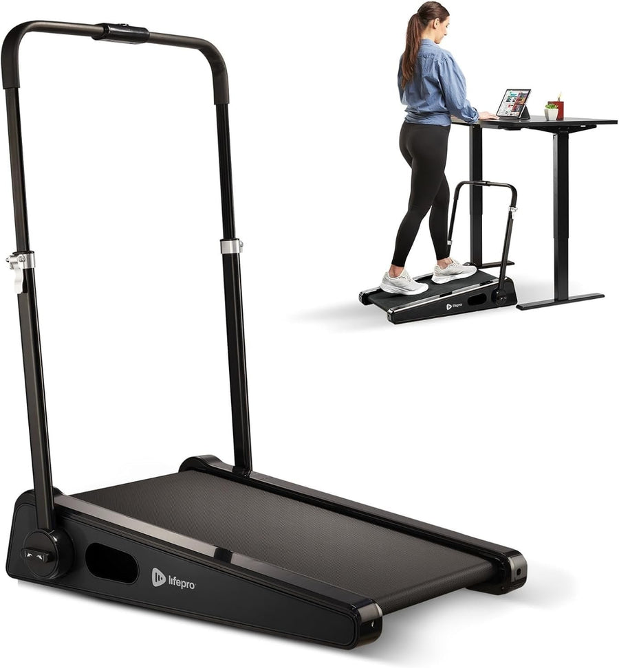 Compact Under Desk Walking Pad Mini Treadmill 2-Stage Incline