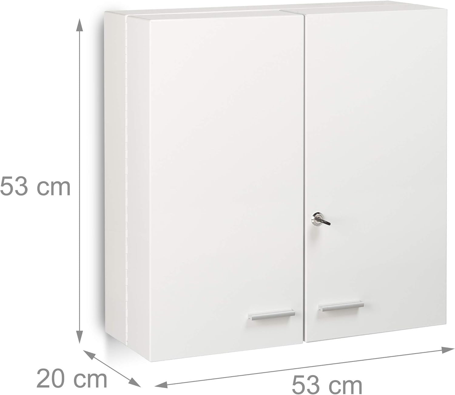 Lockable XXL Medicine Cabinet with 11 Compartments & Magnetic Door