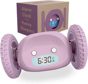 Runaway Alarm Clock on Wheels Extra Loud Heavy Sleeper Rolling Jumping