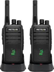 Walkie Talkies 2 Pack License Free VOX Hidden Screen Type-C Radio