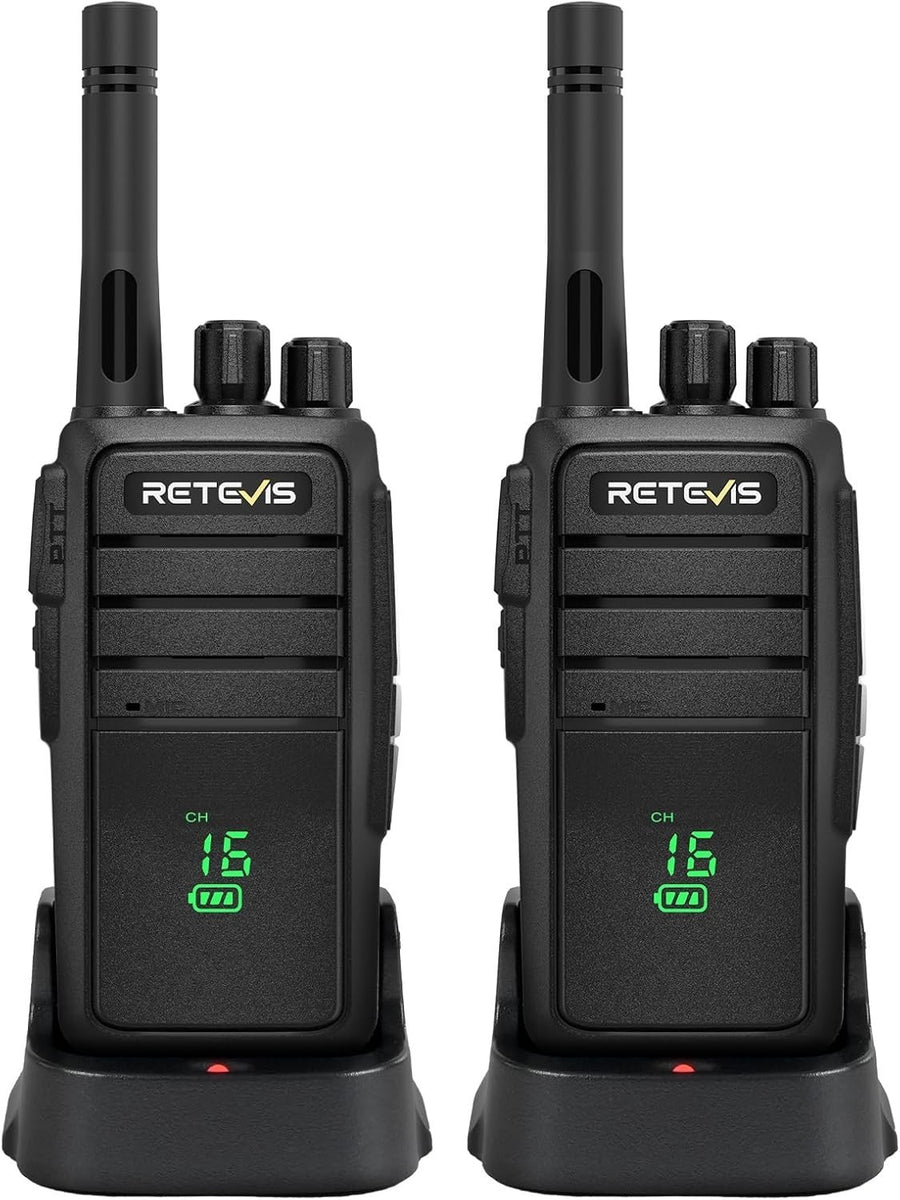 Walkie Talkies 2 Pack License Free VOX Hidden Screen Type-C Radio