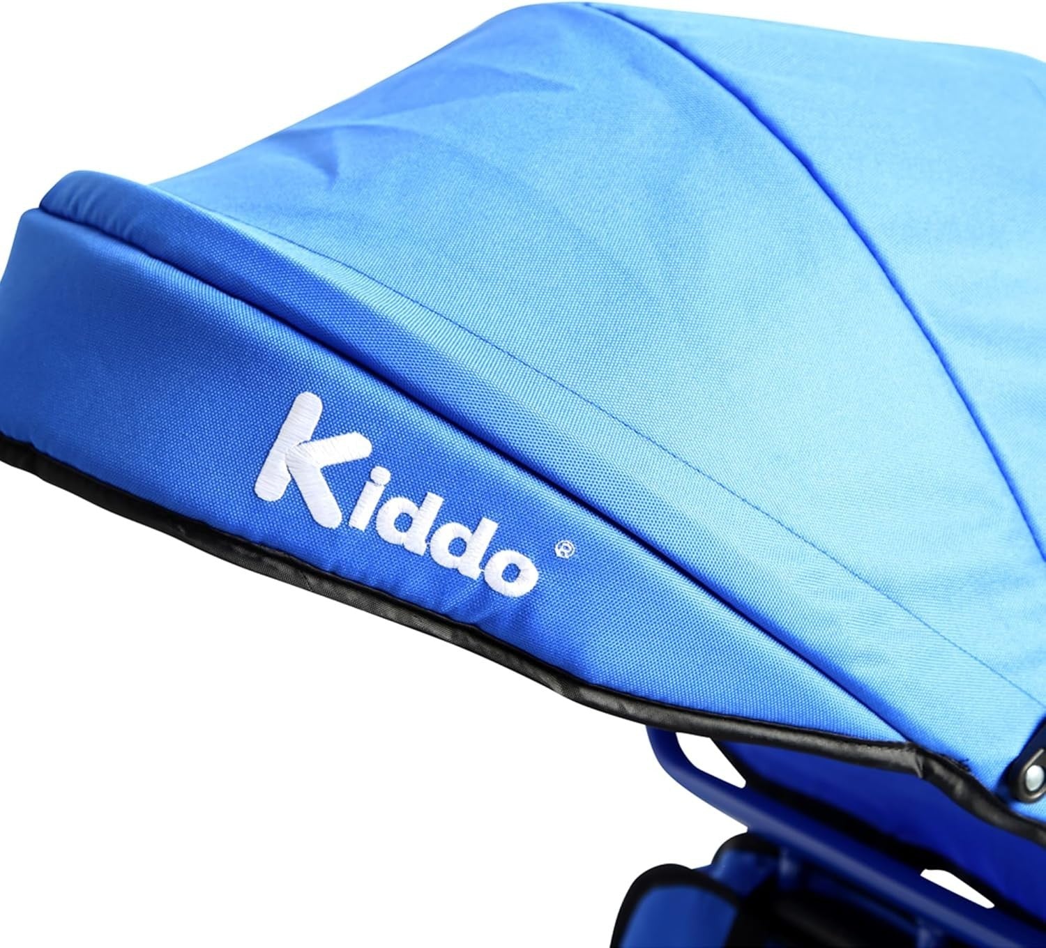 4 in 1 Kids Tricycle Rotating Seat Sun Canopy Parent Push Trike Blue