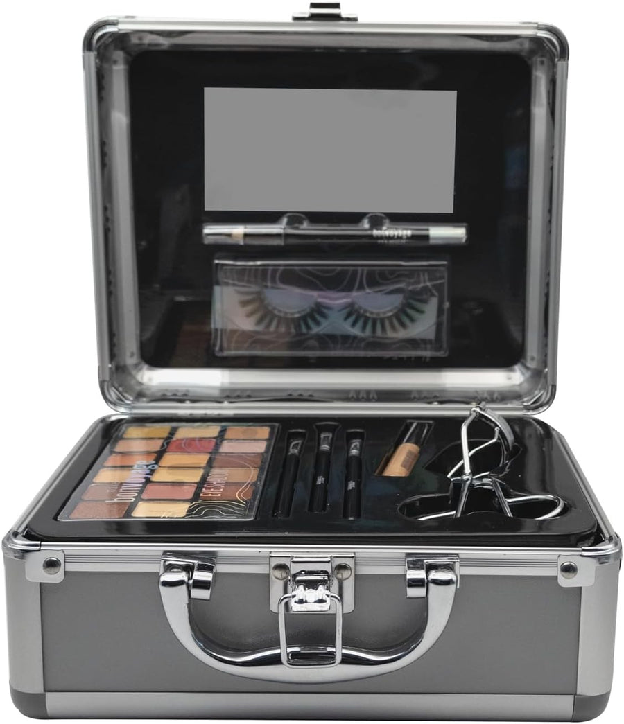 Eye Makeup Kit 18 Colour Palette Lashes Eyeliner Case