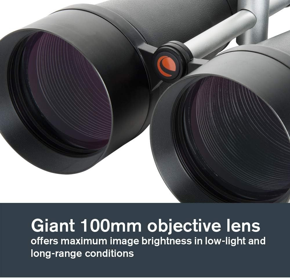25x100 High Power Astronomy Binoculars HD Long Range + Smartphone Adapter
