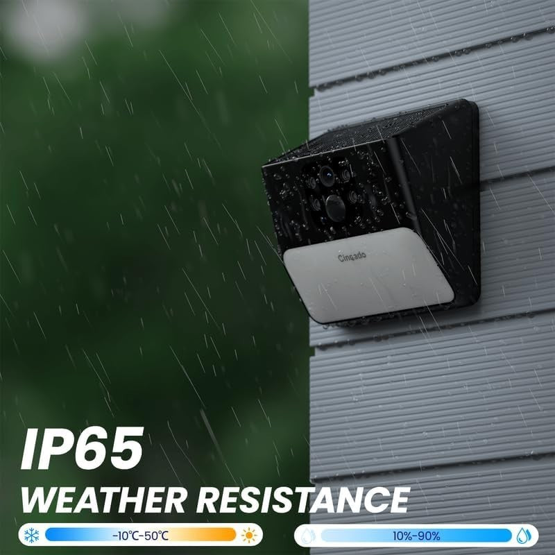 Solar Wall Light Security Camera 2K Wireless Outdoor PIR Night Vision