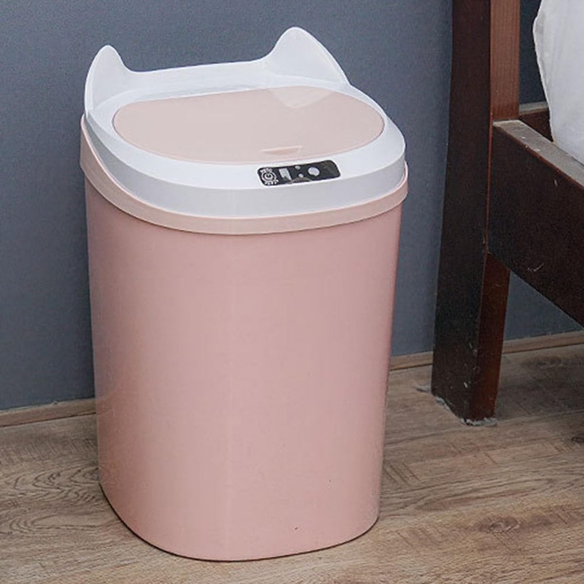 17L Touchless Smart Sensor Trash Can Rechargeable Pink